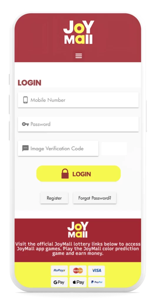 joymall app - login